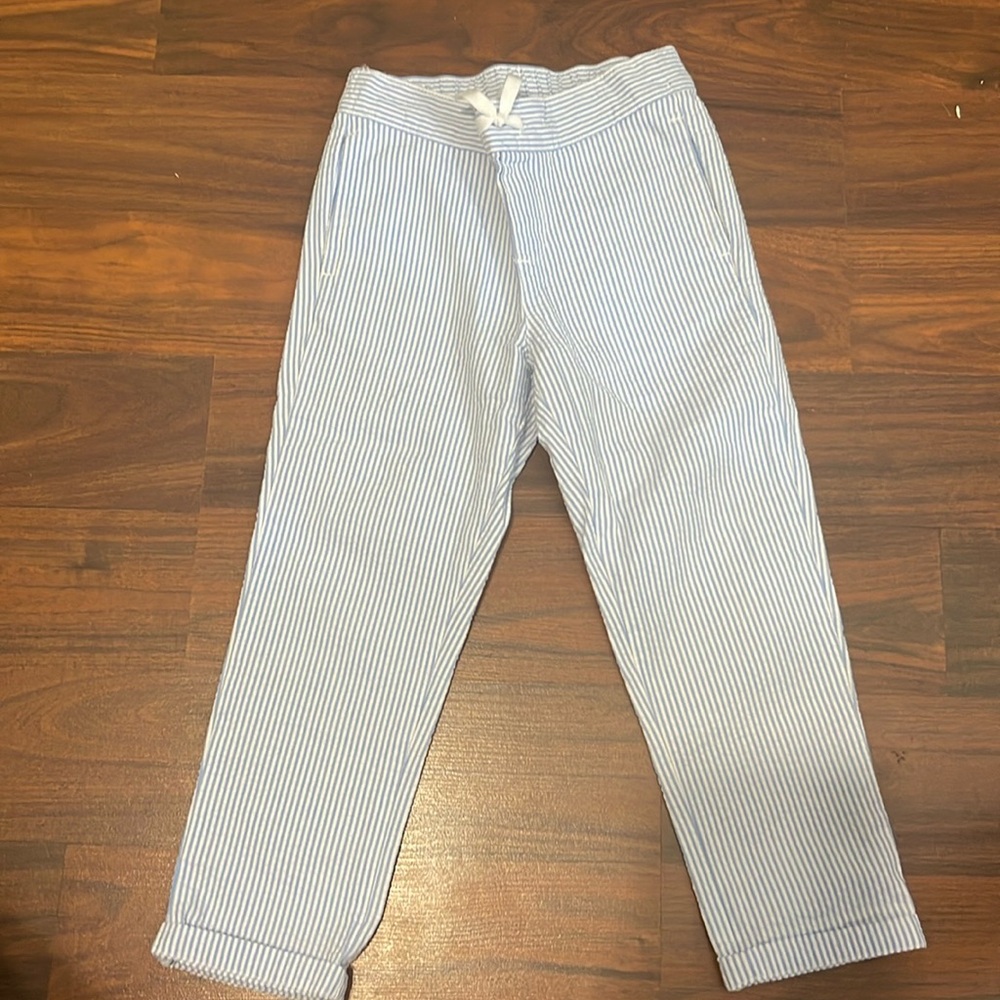 JANIE AND JACK BLUE SEERSUCKER PANTS SZ.4